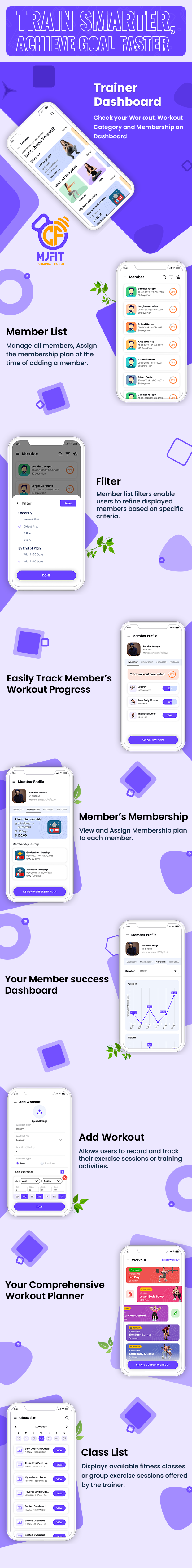MJfit – Your Personal Trainer App