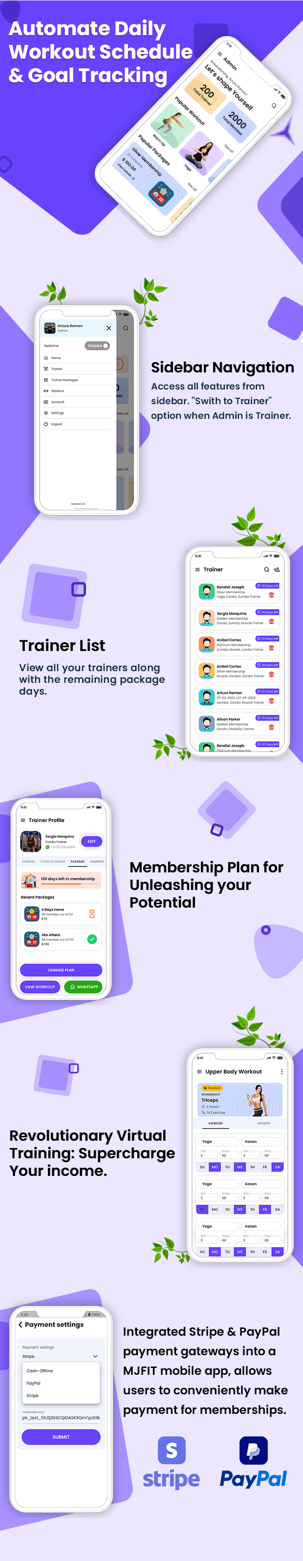MJfit – Your Personal Trainer App