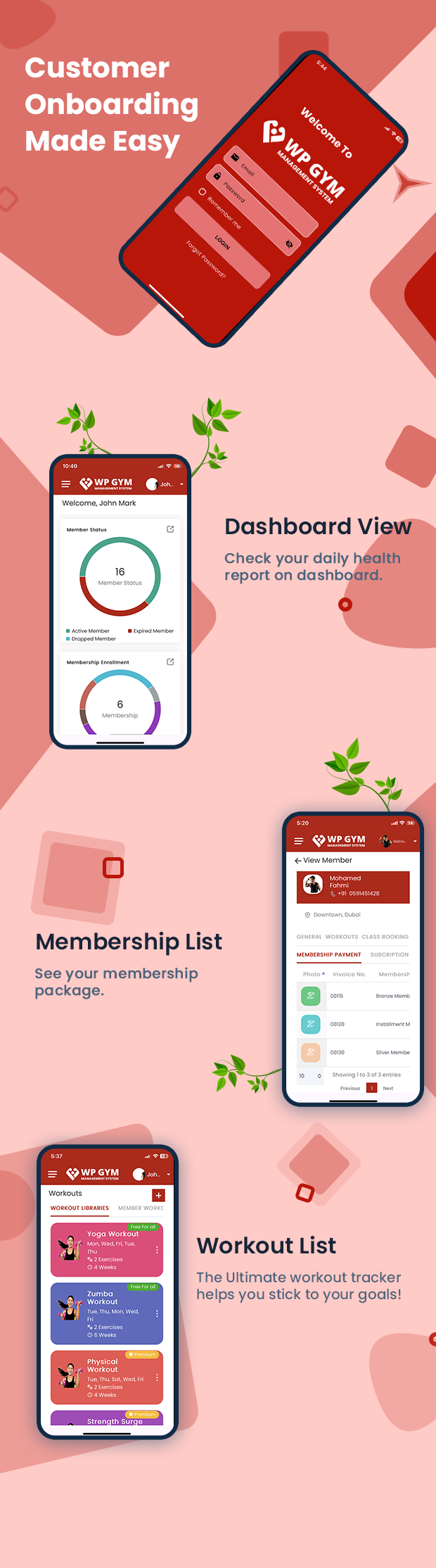 WPGYM App – Mobile App for WordPress Gym System