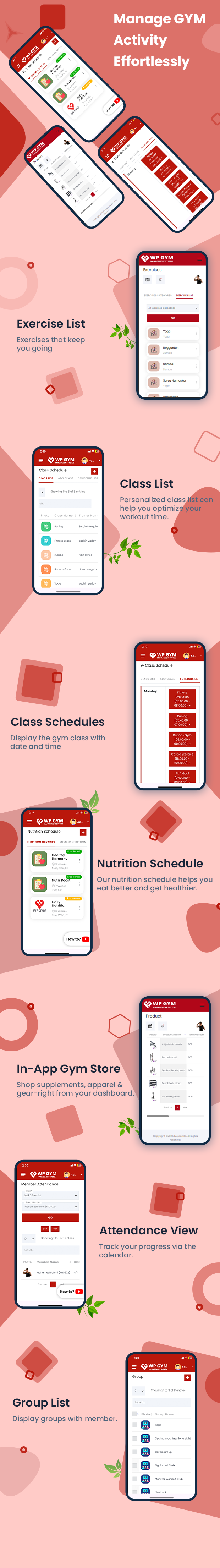 WPGYM App – Mobile App for WordPress Gym System
