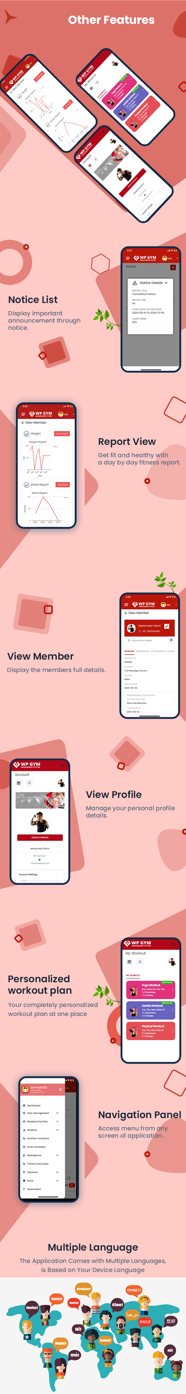 WPGYM App – Mobile App for WordPress Gym System