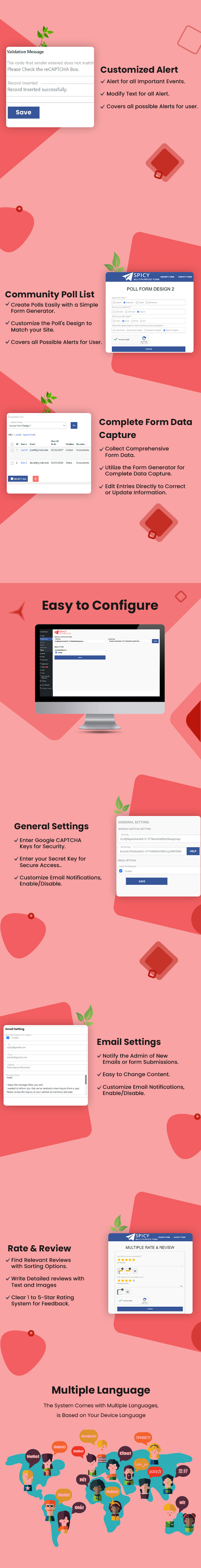Material Based Spicy Form for Wordpress 6